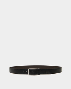 Dress 35mm Adjustable And Reversible Belt in Black and Ebano Leather