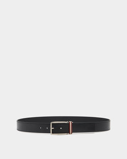 Dress 35mm Adjustable And Reversible Belt in Black Leather