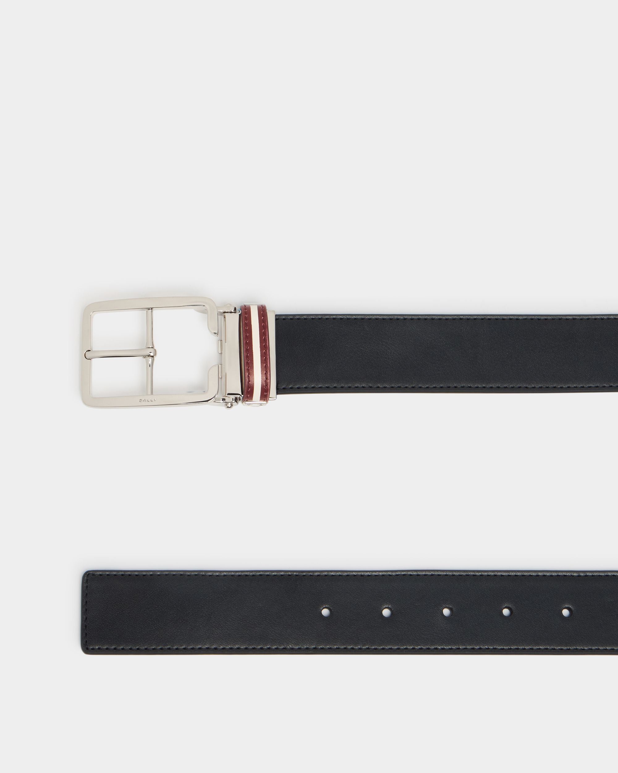 Bally Global - Dress 35mm Adjustable And Reversible Belt in Black Leather - Black