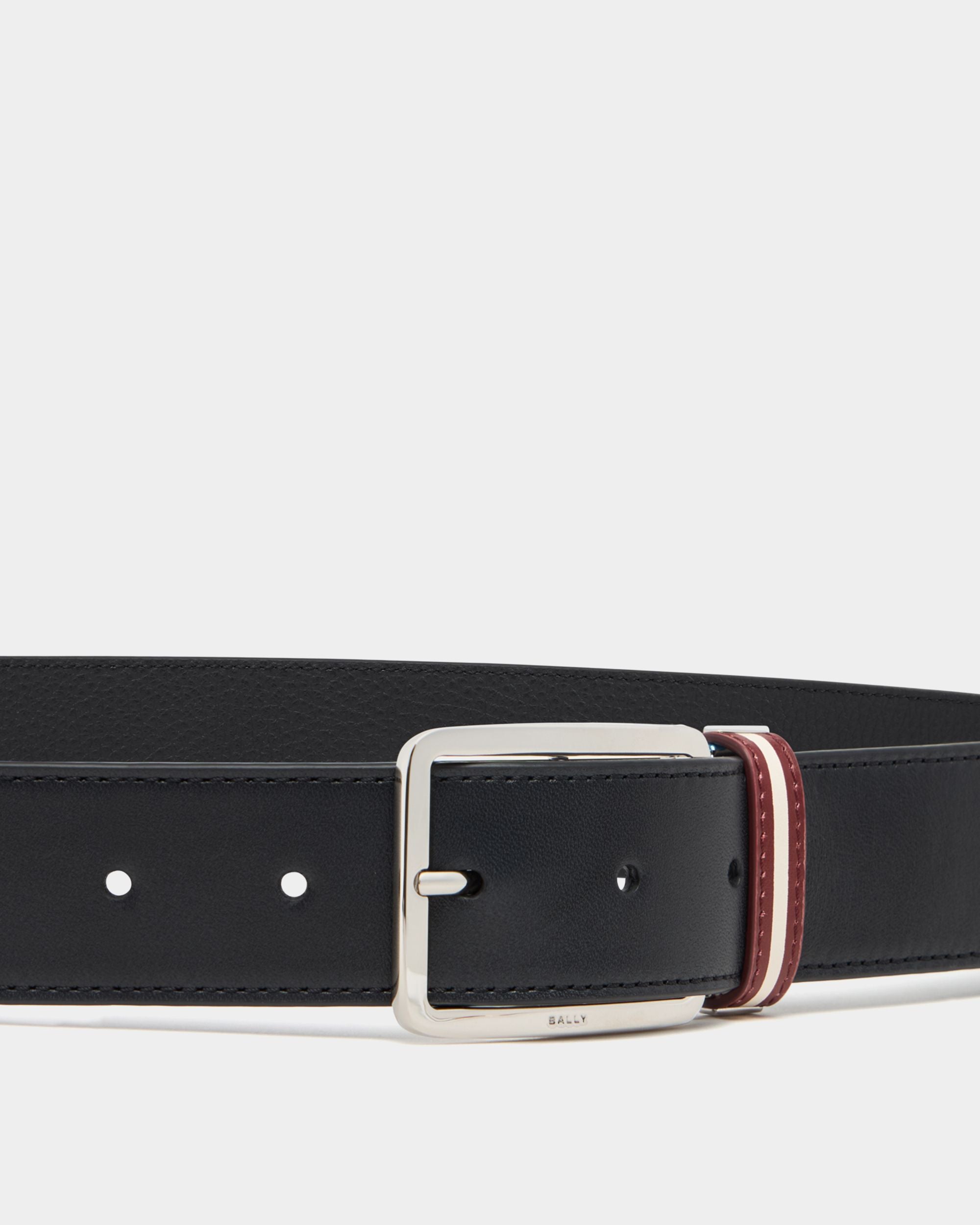 Bally Global - Dress 35mm Adjustable And Reversible Belt in Black Leather - Black
