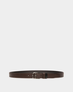 Scotty Leather 30mm Belt In Ebony Brown & Black