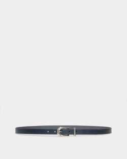 Prisma 20mm Belt in Navy Blue Leather