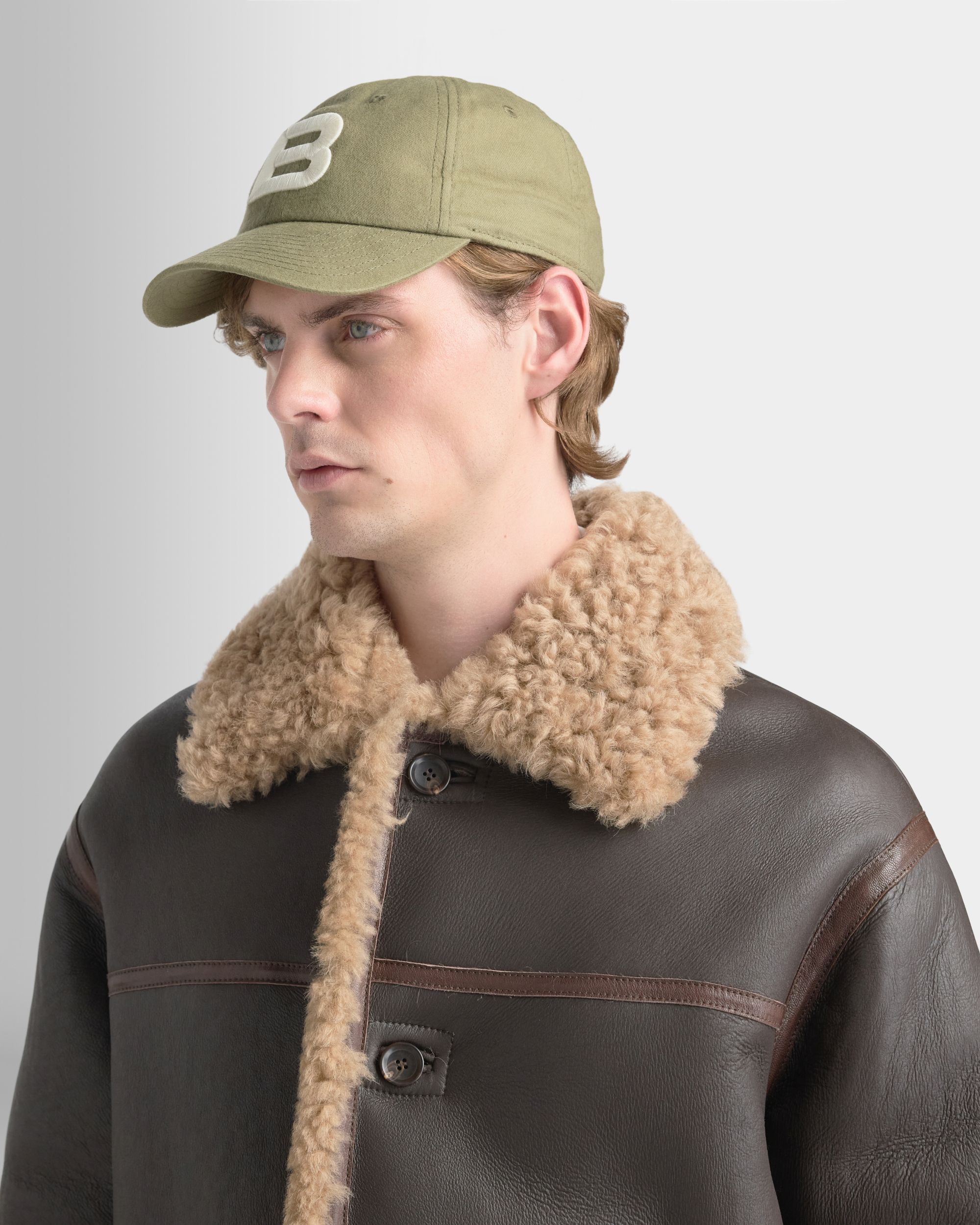 Bally Global - Baseball Hat in Military Green Cotton With a Logo - Green