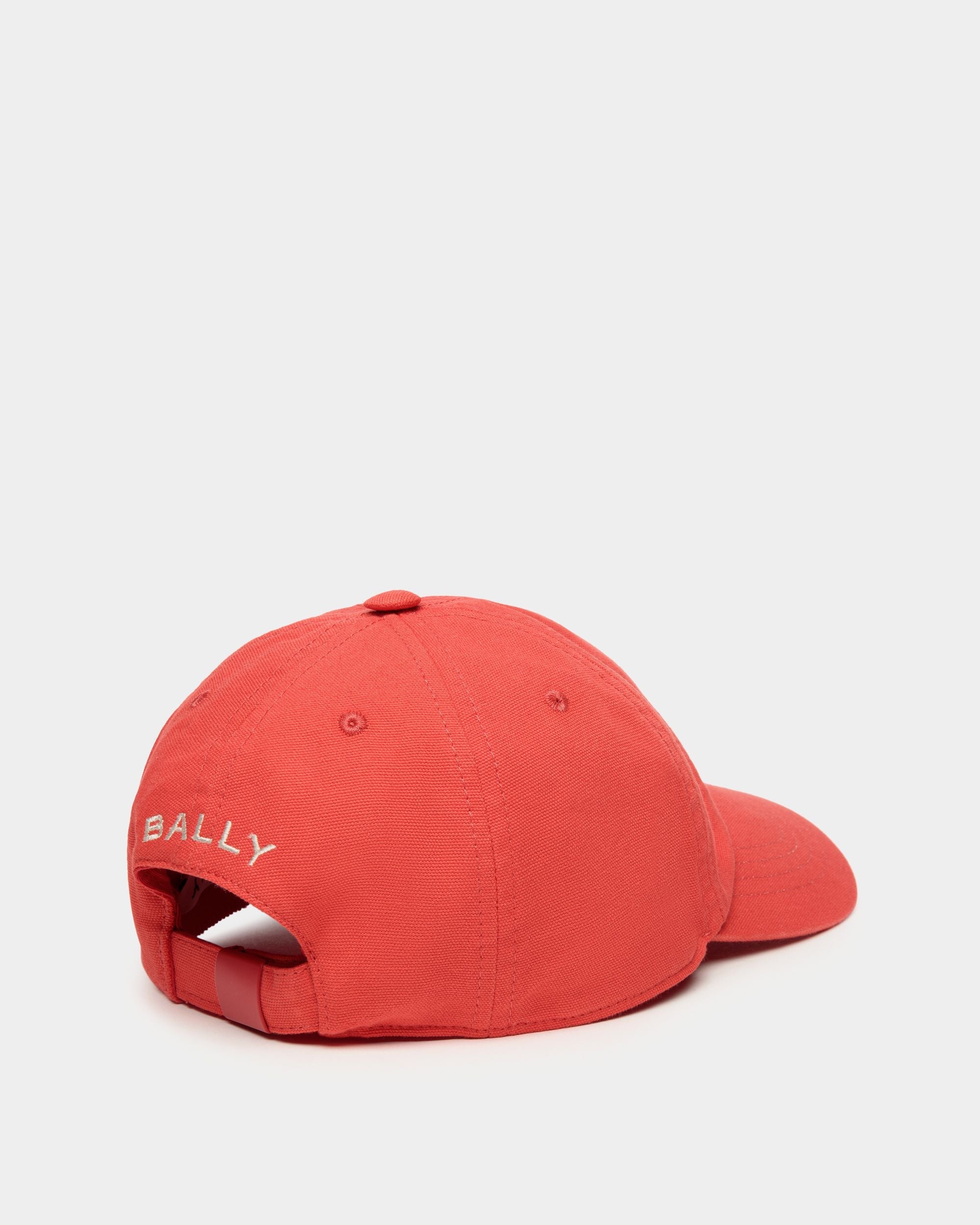 Bally Global - Cappellino In Cotone Candy Red Con Logo Bally Crest - Rosso
