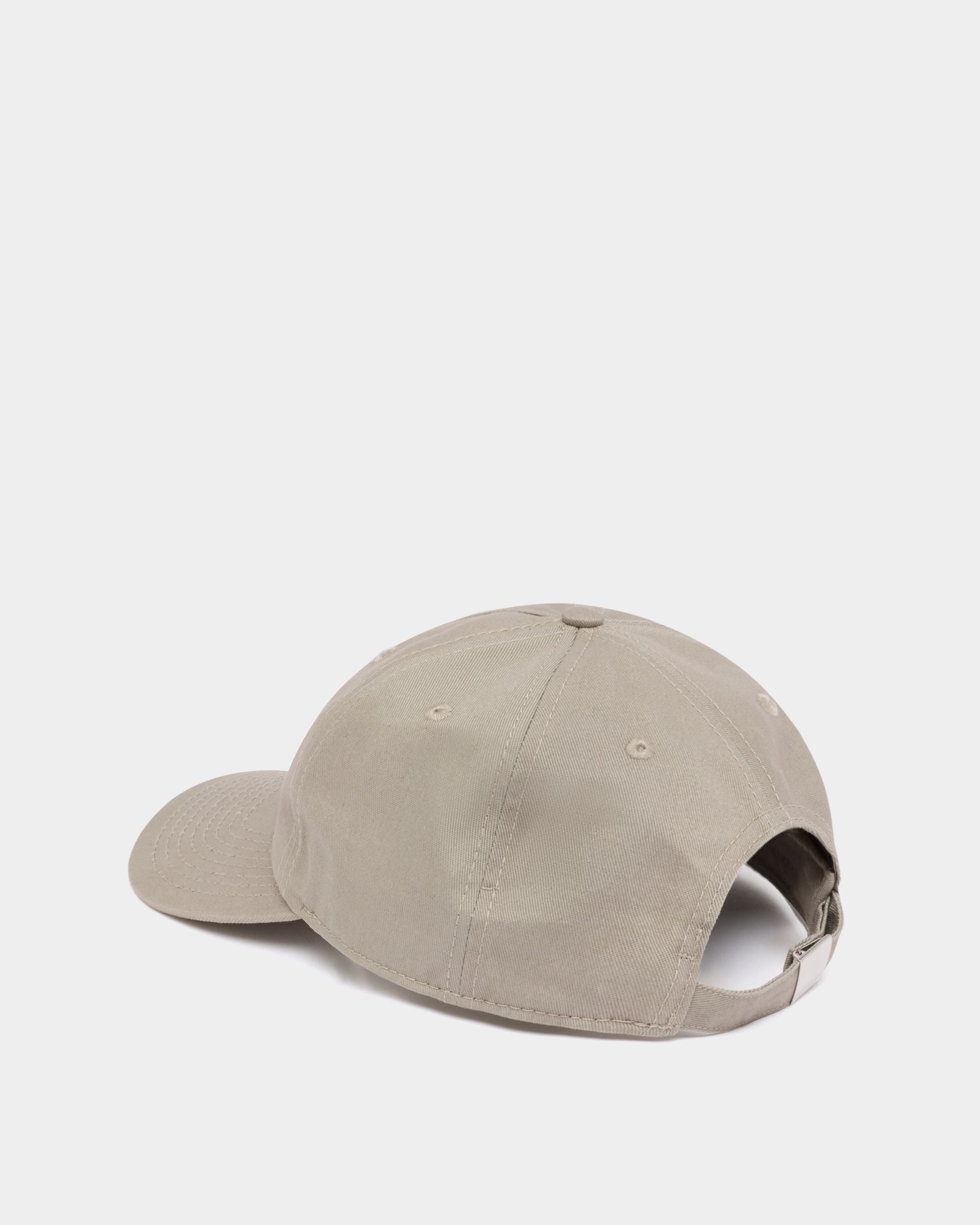 Bally Global - Baseball Hat in Light Grey Cotton With a Debossed Logo - Grey