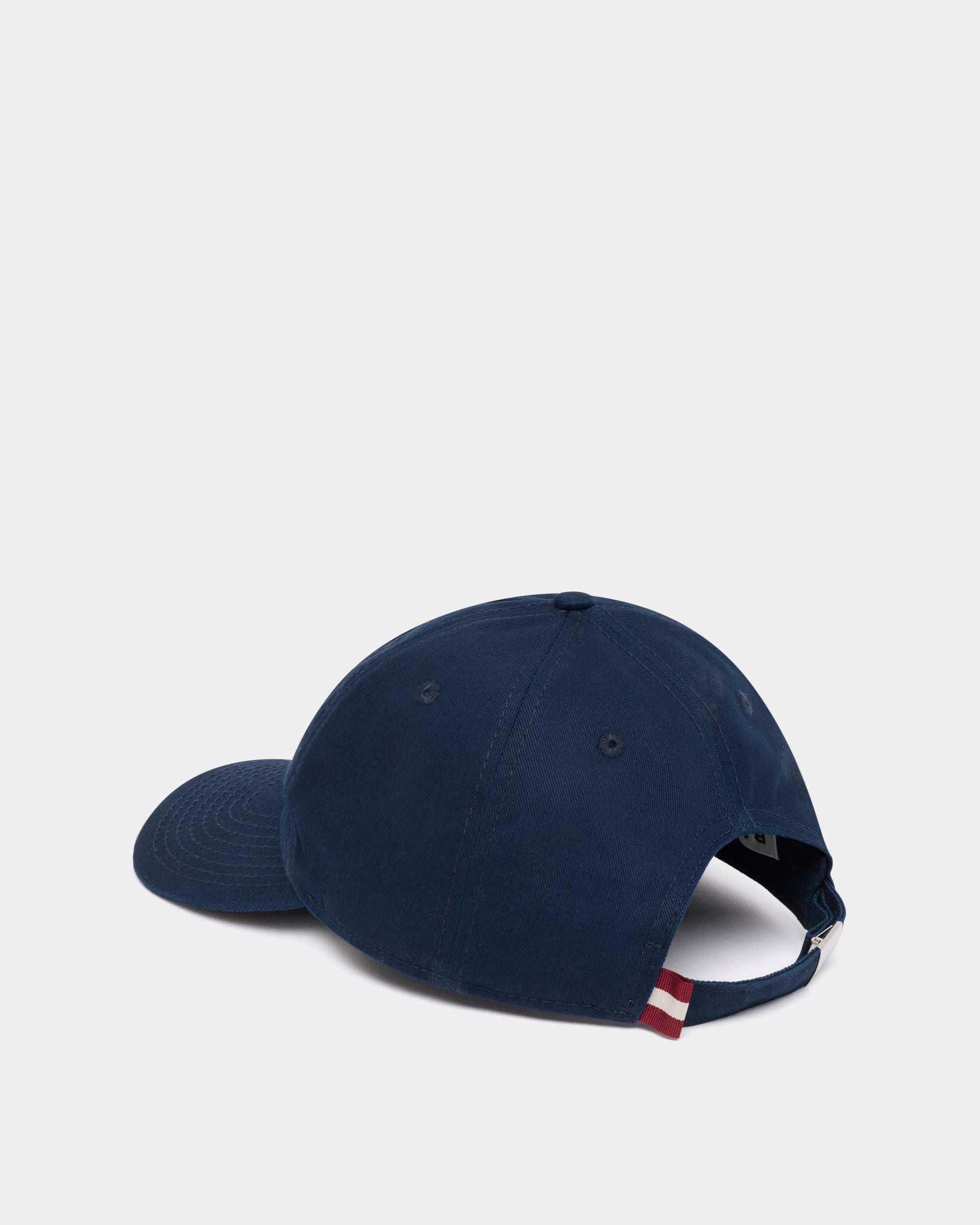 Bally Global - Baseballmütze aus Baumwolle in Navy Blue mit Logo - Blue