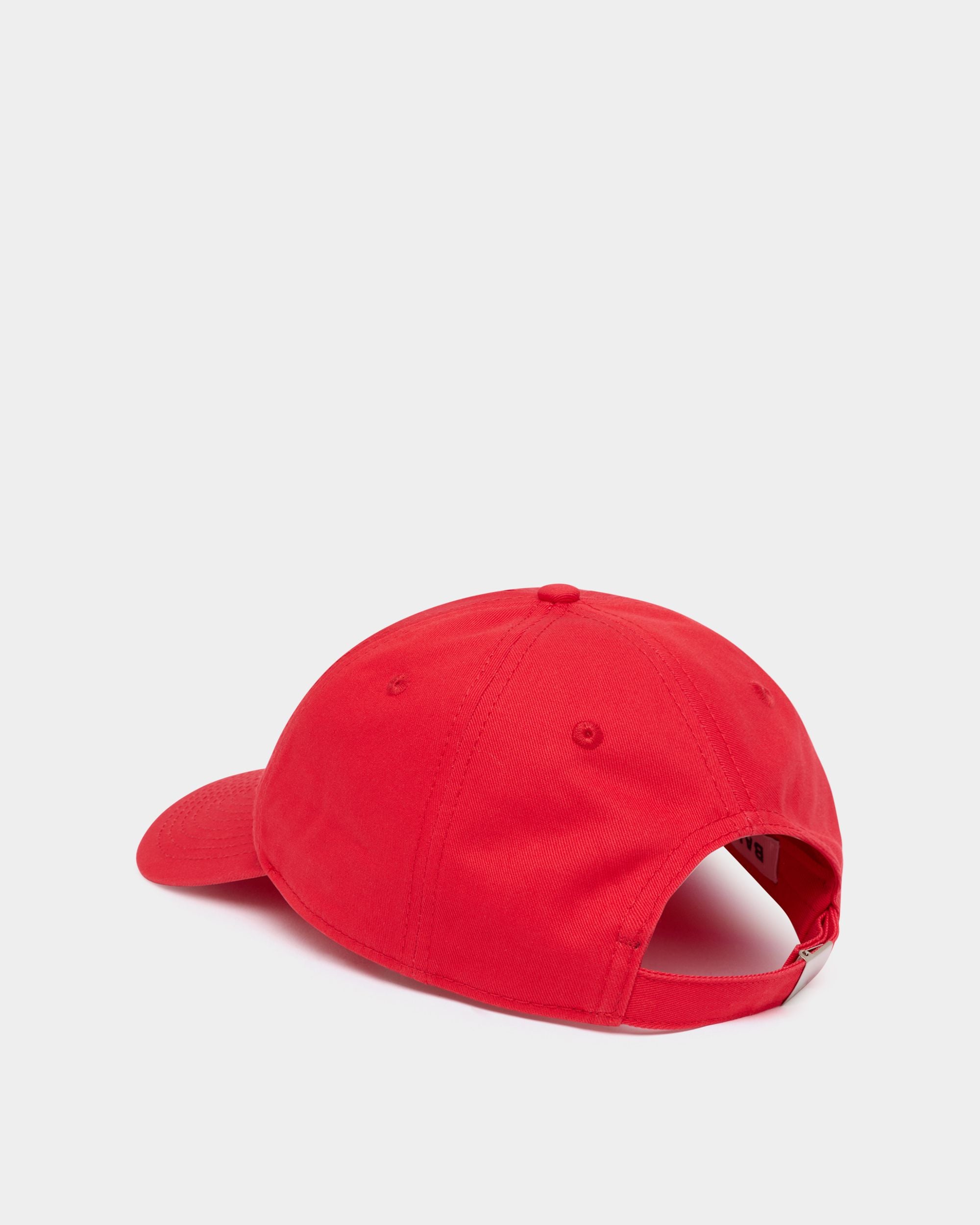 Bally Global - Baseball Hat in Red Cotton With a B-Wing Patch - Red