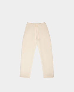 Cutsew Sweatpant In White Wool And Cotton