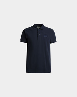Polo Shirt in Navy Blue cotton