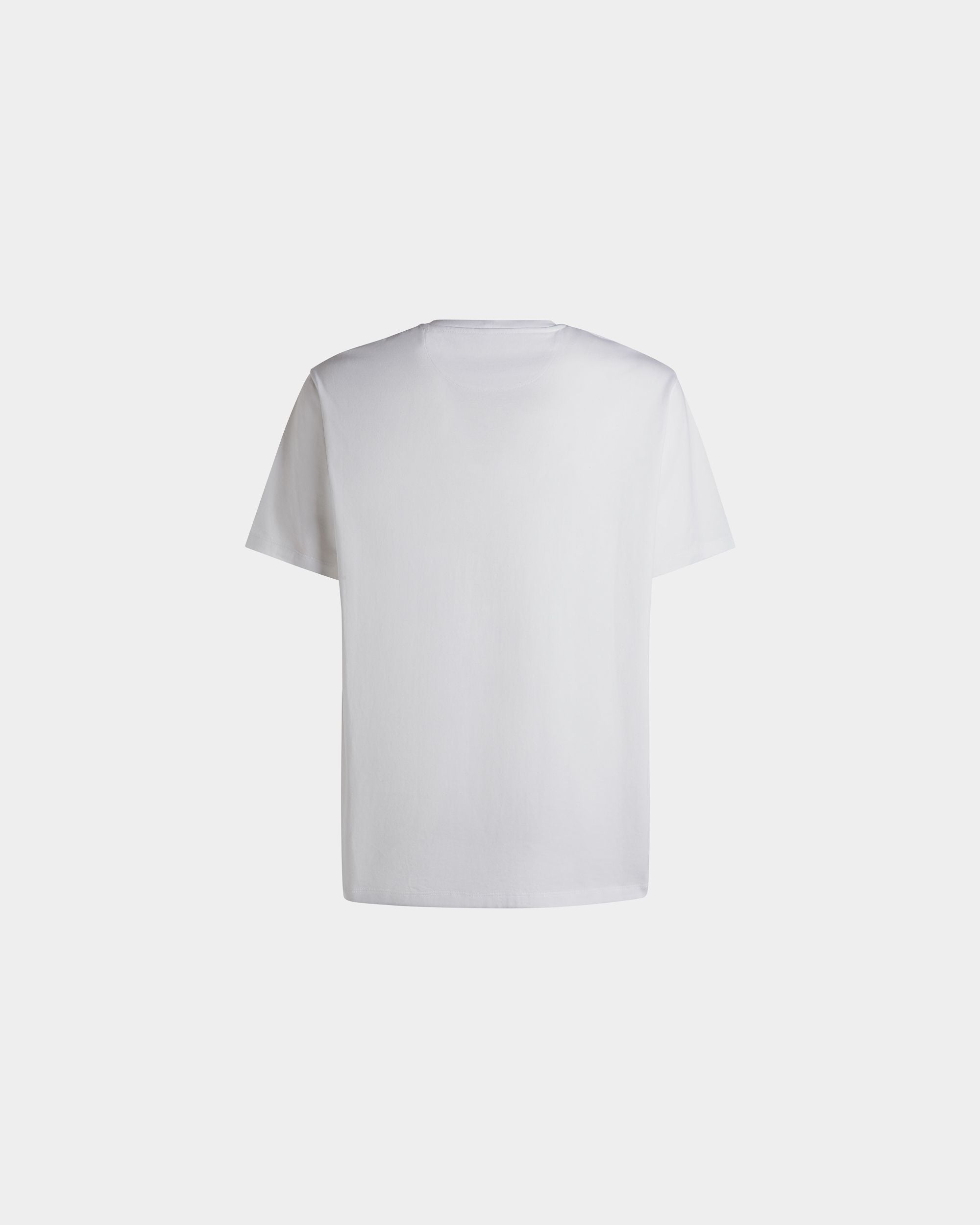 Bally Global - T-Shirt Avec Un Logo Bally Crest En Coton Blanc - Blanc