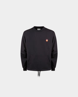 Sweat-Shirt En Coton Bleu Marine