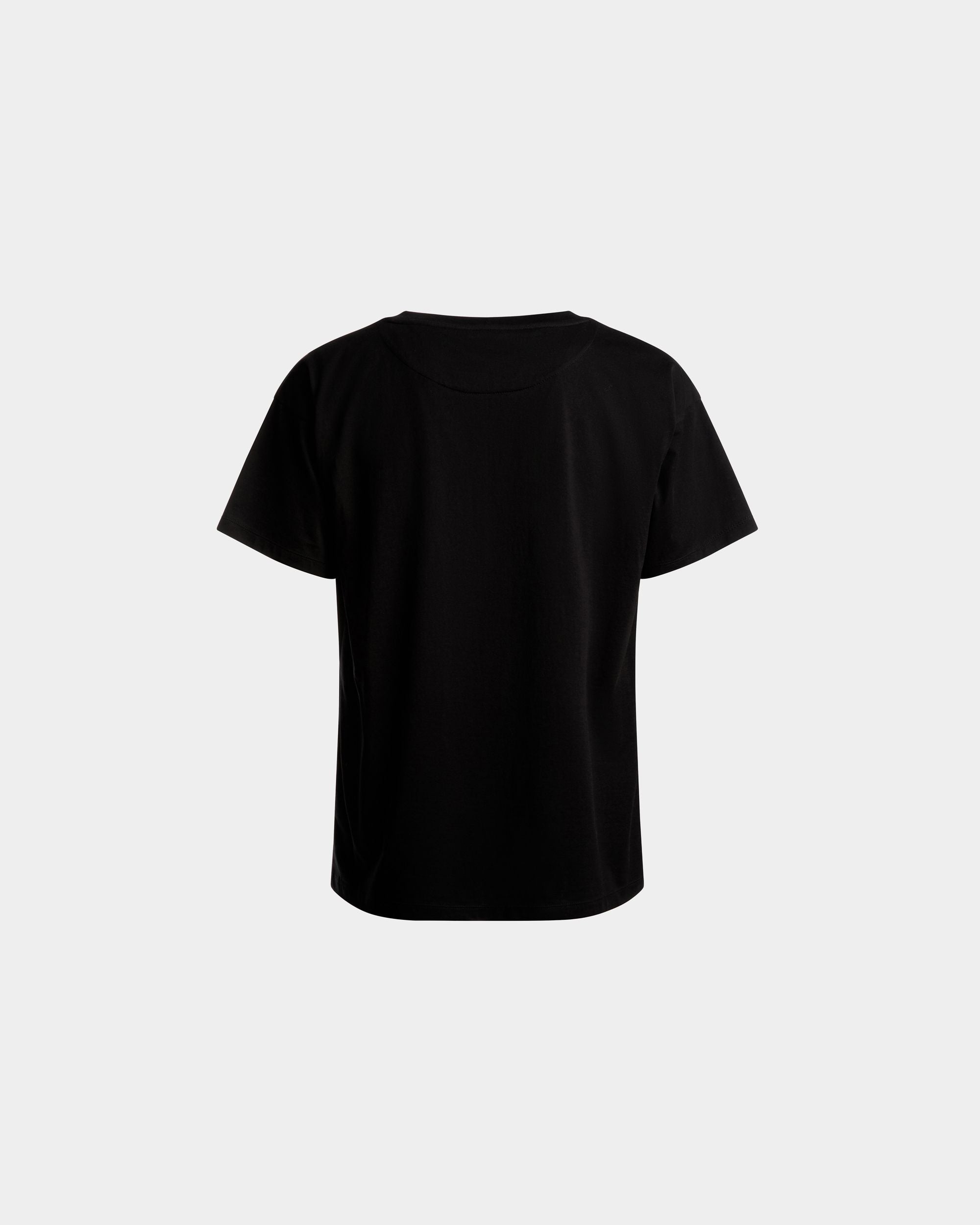 Bally Global - Camiseta Con Logotipo De Algodón En Negro - Negro