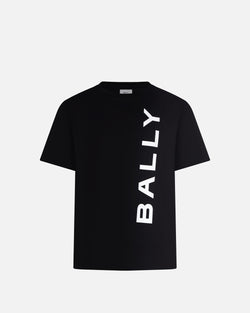 T-Shirt In Black Cotton
