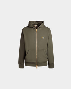 Sudadera Con Capucha Adrien Brody Travel Collection De Mezcla De Cachemira Olive Green
