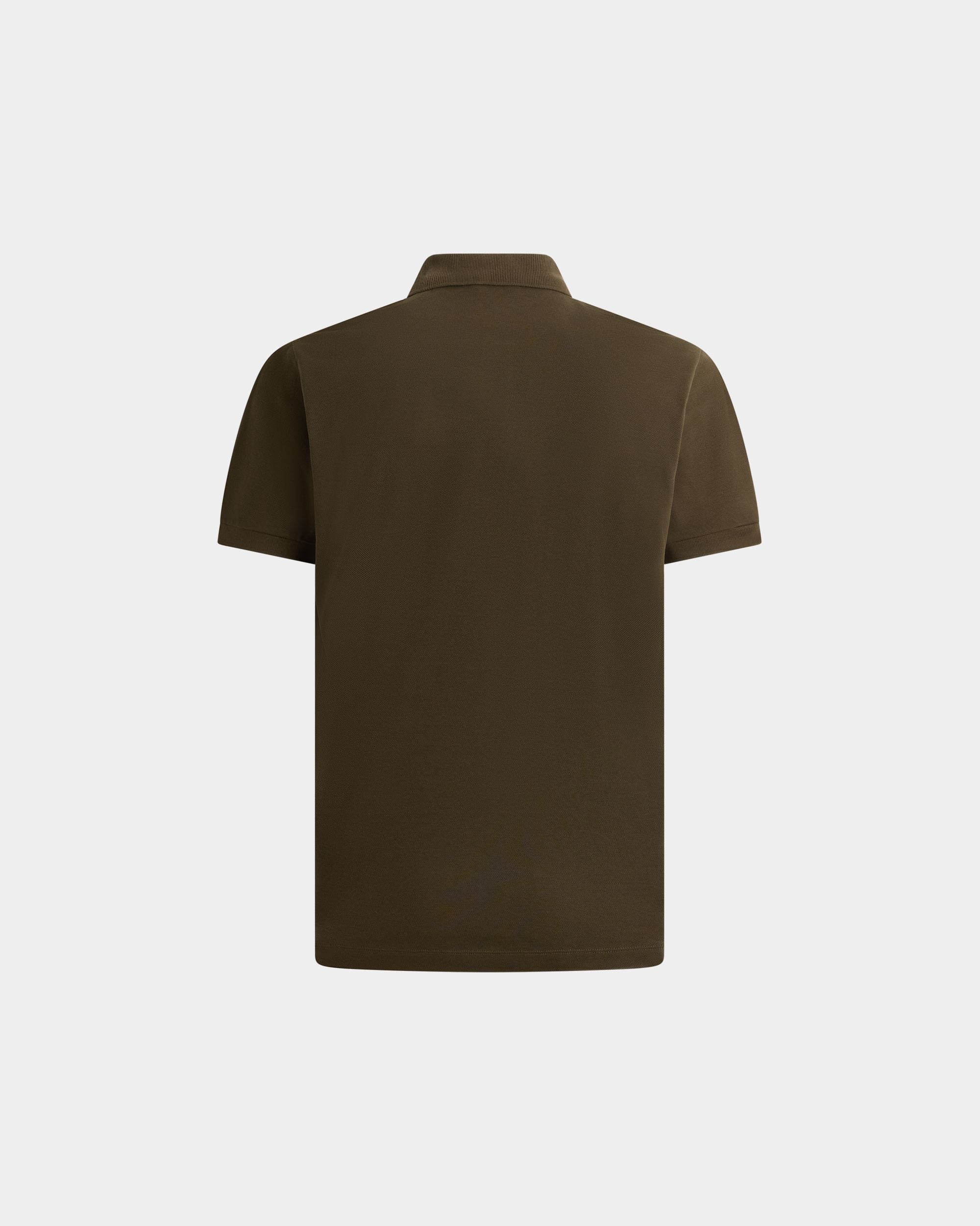 Bally Global - Polo En Coton Military Green Avec Écusson Bally Crest - Vert