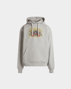 Sudadera Con Capucha Y Etiqueta Bally Crest De Algodón Gris Jaspeado
