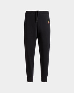 Sweatpants With a Bally Crest Logo In Black Cotton