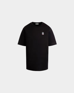 T-Shirt in Black Cotton