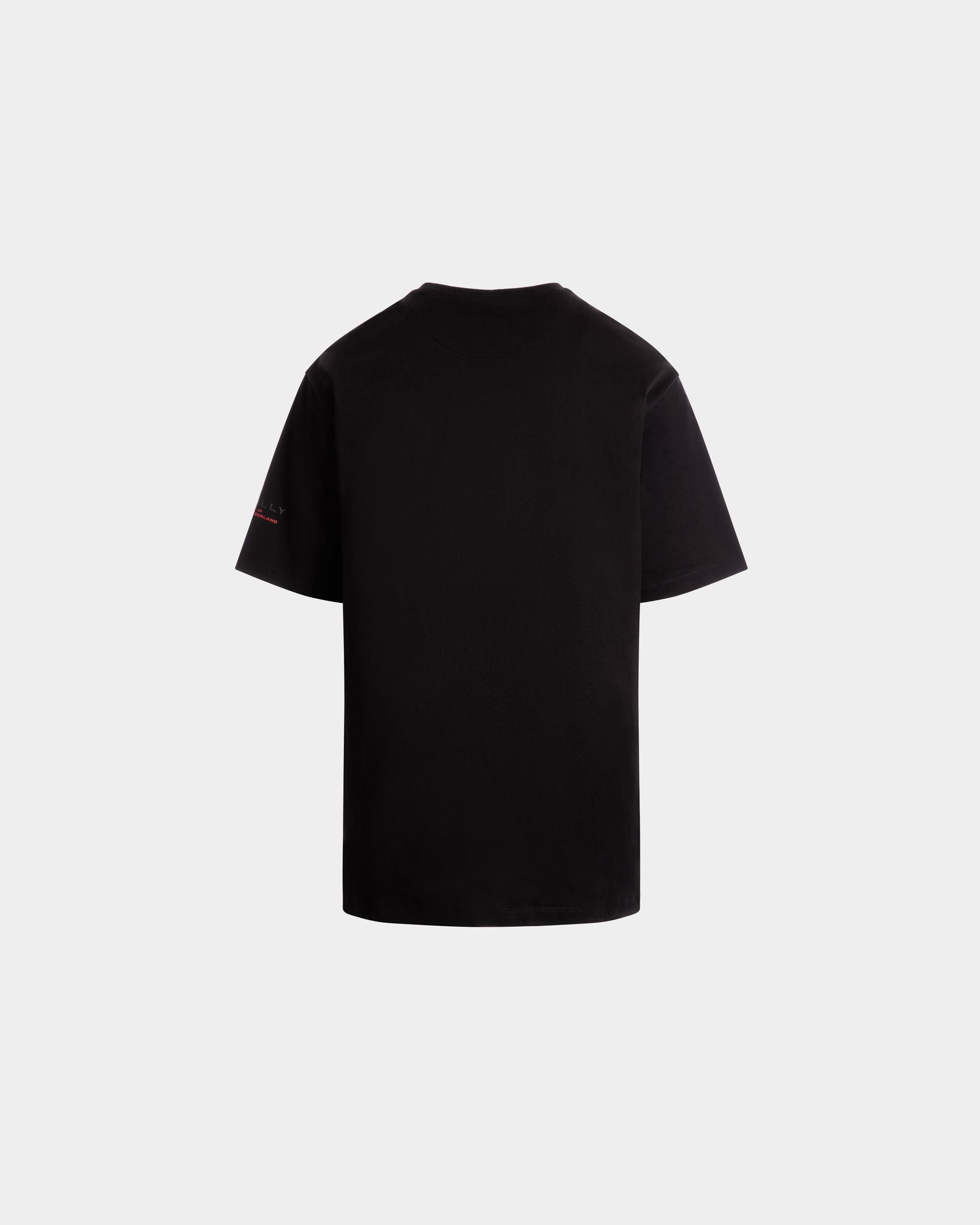 Bally Global - T-Shirt Aus Baumwolle In Schwarz - Schwarz