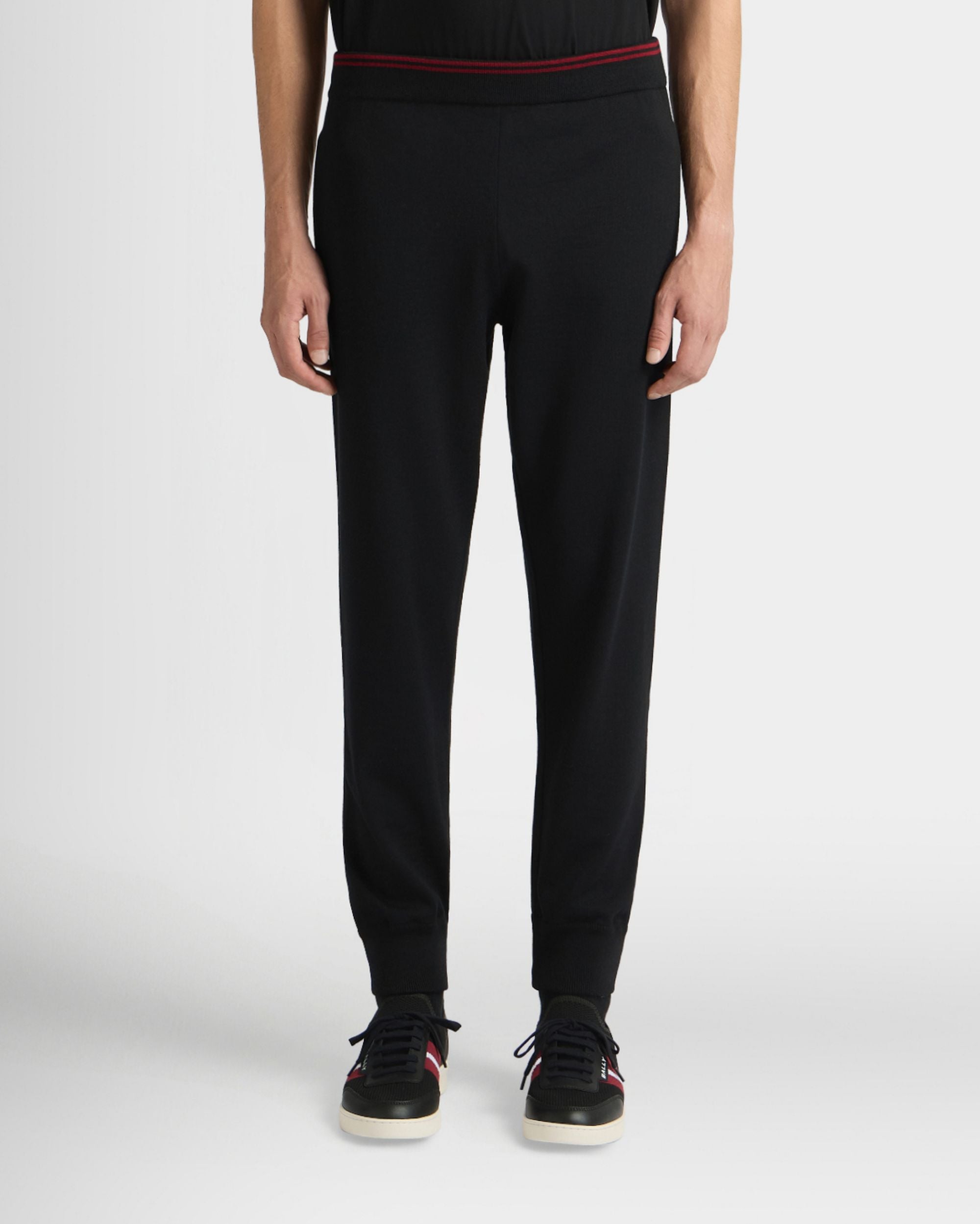 Bally Global - Sweatpants in Black Wool - Black