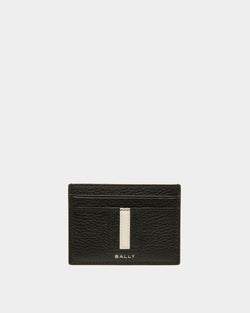 Porte-cartes Ribbon En Cuir Noir