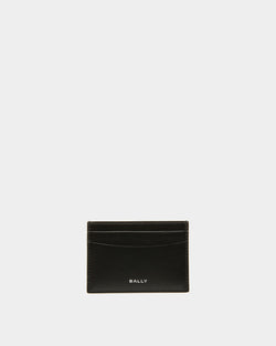 Porte-cartes de visite Banque En cuir noir