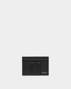 Mythos Card Holder In Black Recycled Leather