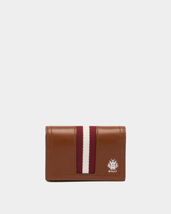 Portacarte Ray In Pelle Amber Brown