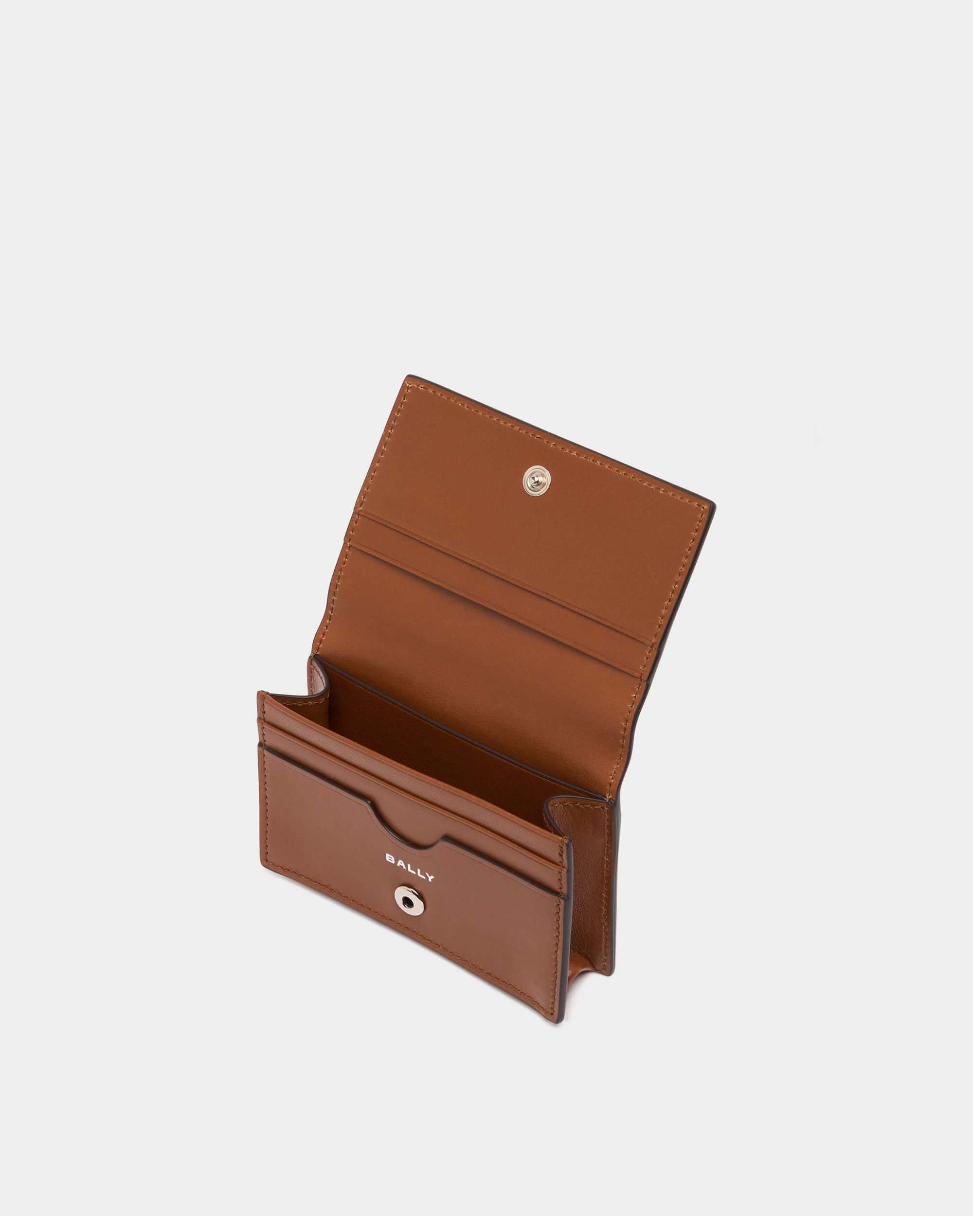 Bally Global - Kartenetui Ray aus Leder in Amber Brown - Brown