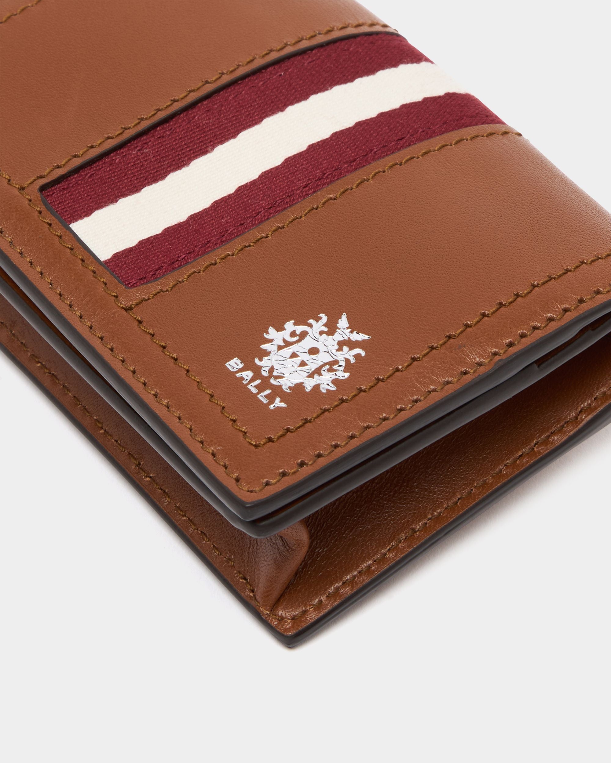 Bally Global - Kartenetui Ray aus Leder in Amber Brown - Brown