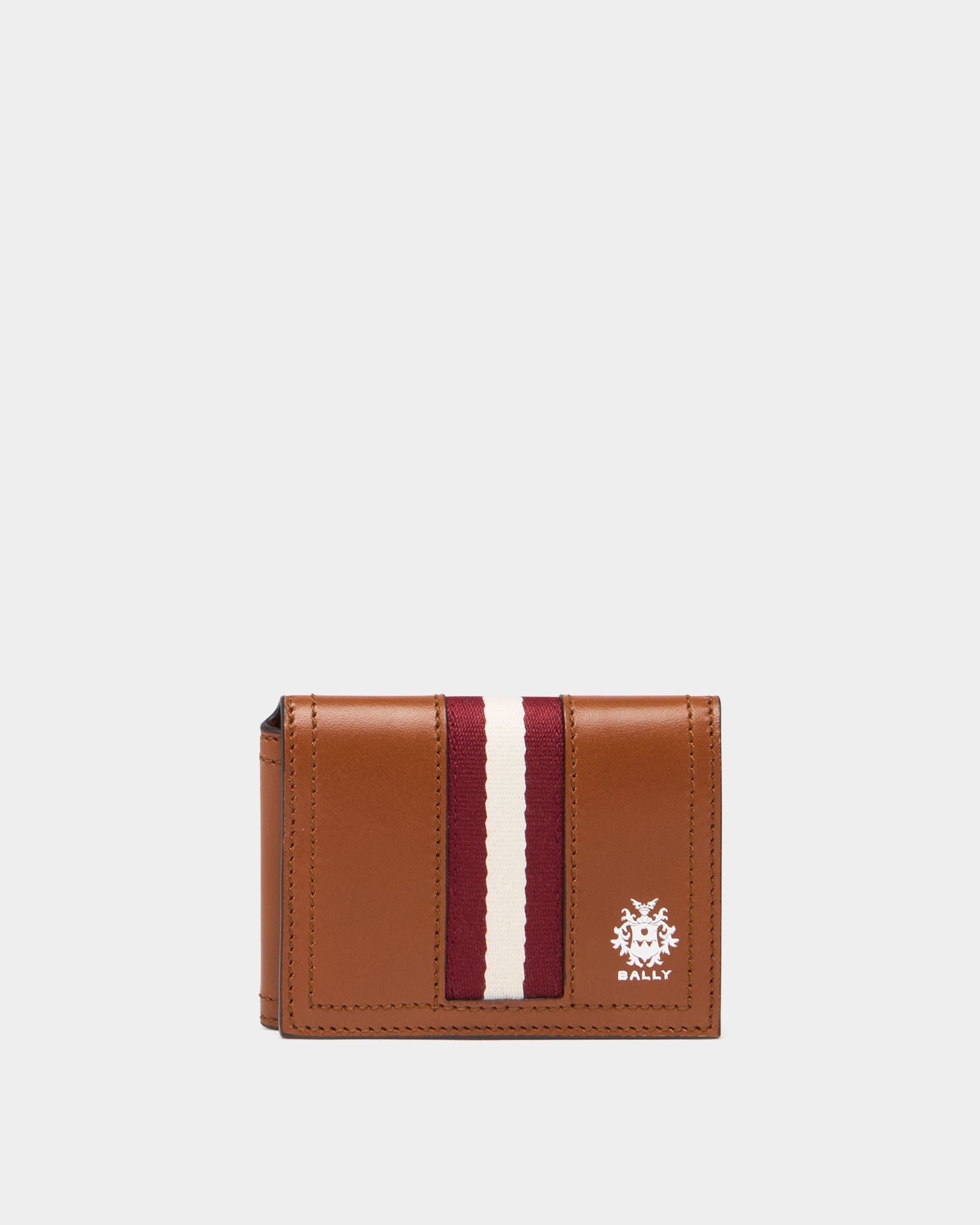 Bally Global - Porte-cartes Ray en cuir Amber Brown - Marron
