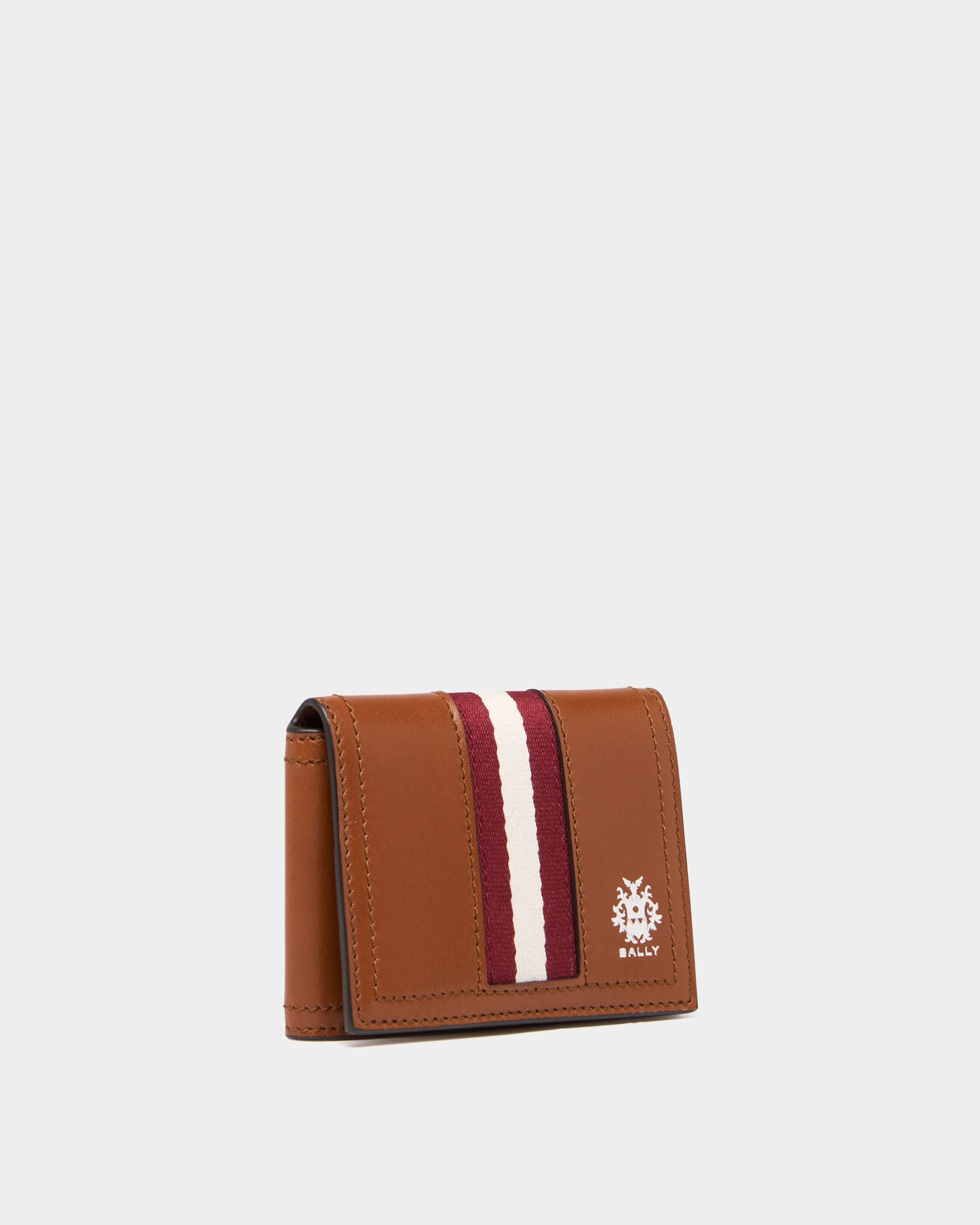Bally Global - Porte-cartes Ray en cuir Amber Brown - Marron