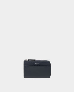 Portacarte Capitol In Pelle Granata Navy Blue