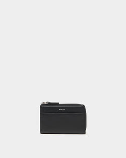 Porte-cartes Capitol en cuir grainé noir