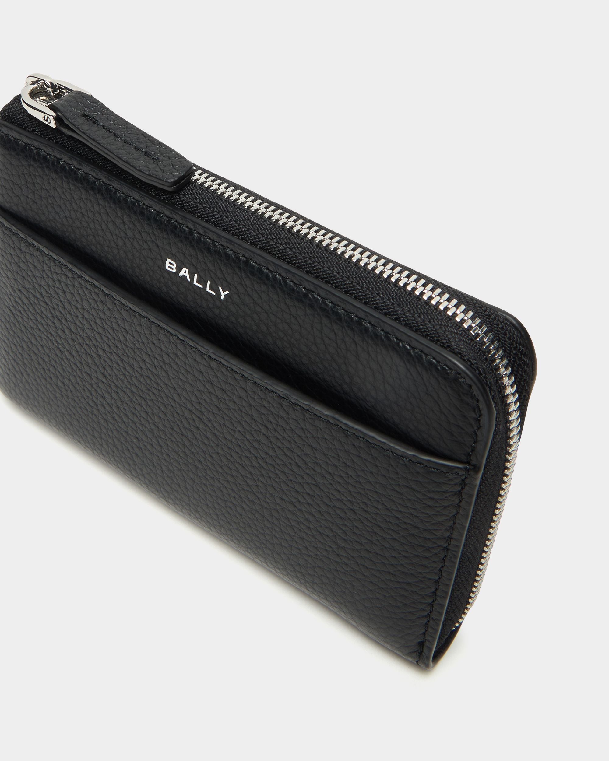 Bally Global - Porte-cartes Capitol en cuir grainé noir - Noir