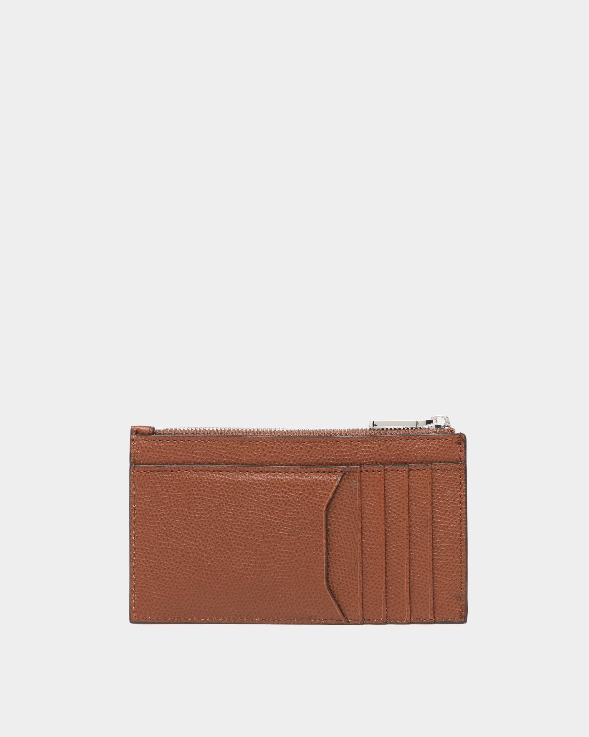Bally Global - Bally Essential Card Holder in Amber Grained Leather - Brown