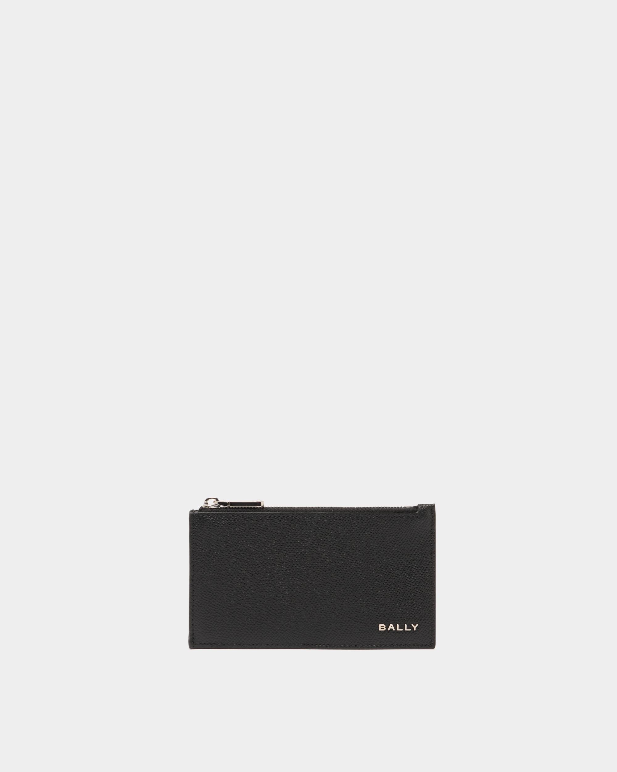 Bally Global - Bally Essential Card Holder in Black Grained Leather - Black