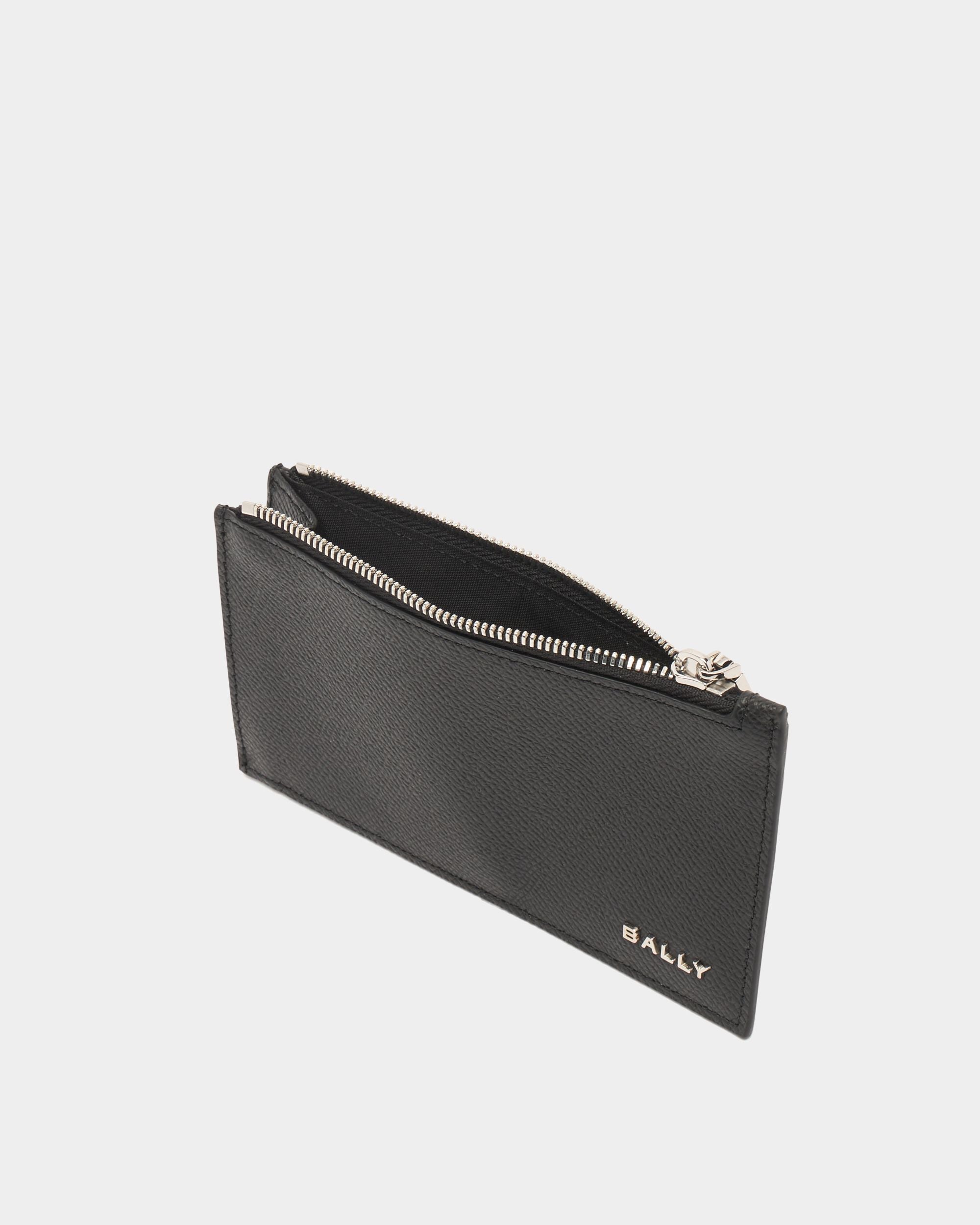 Bally Global - Bally Essential Card Holder in Black Grained Leather - Black