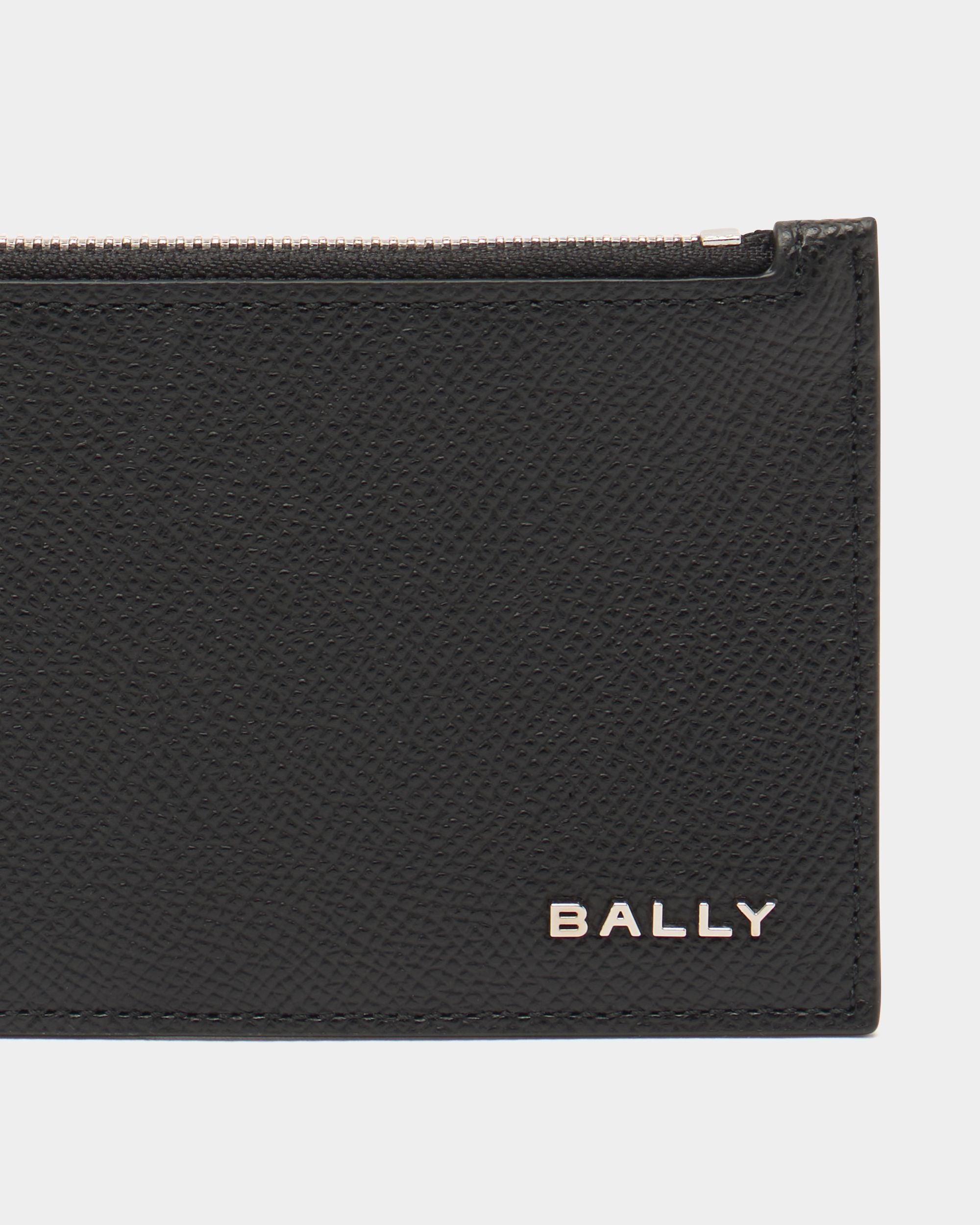 Bally Global - Bally Essential Card Holder in Black Grained Leather - Black
