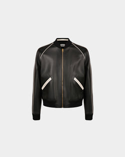 Bomber In Black Leather