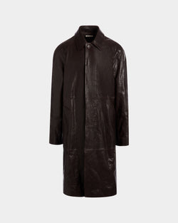 Coat in Brown Leather
