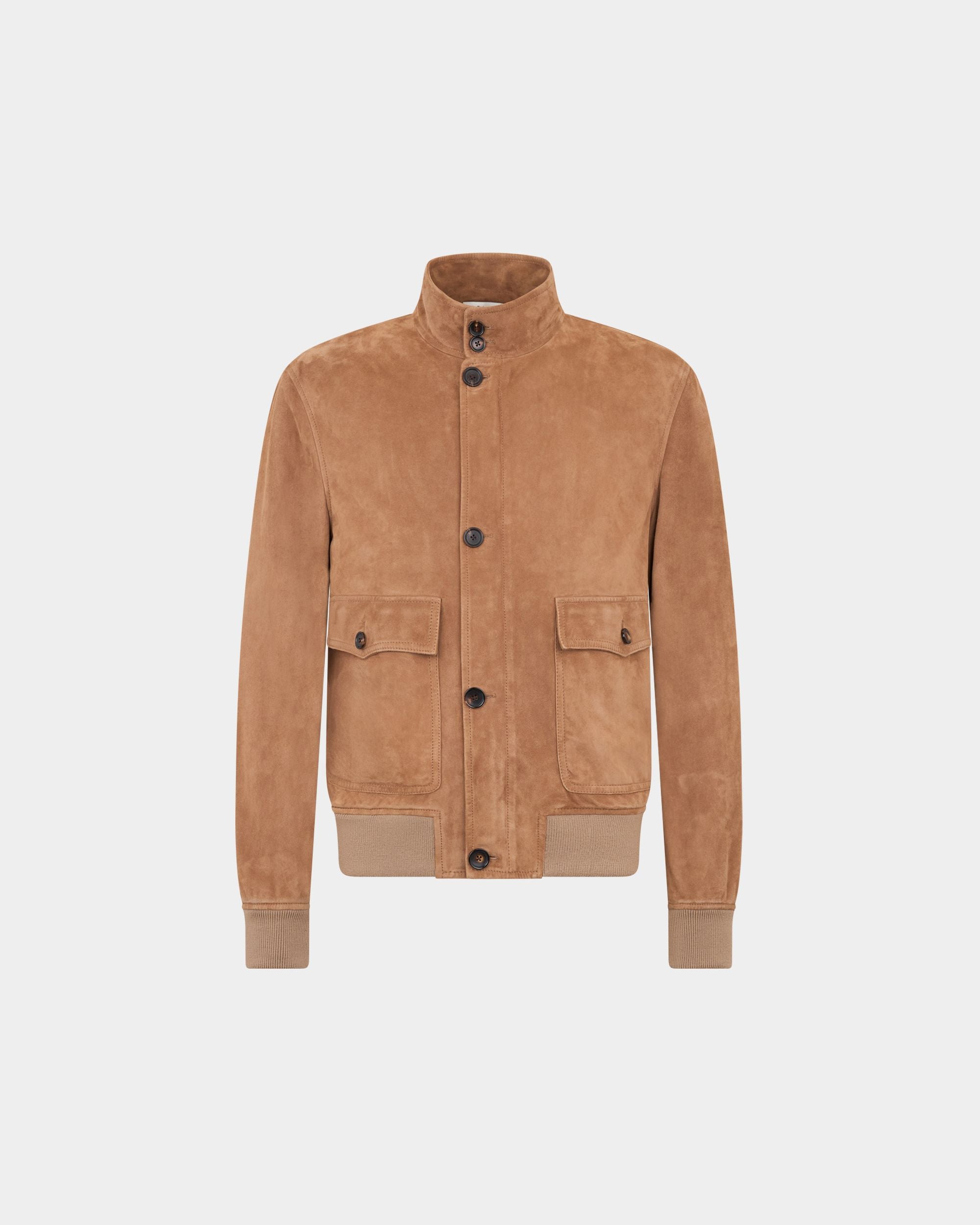 Bally Global - Harrington Jacket in Light Beige Suede - Beige