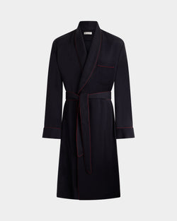 Christmas Capsule Robe in Navy Blue Twill