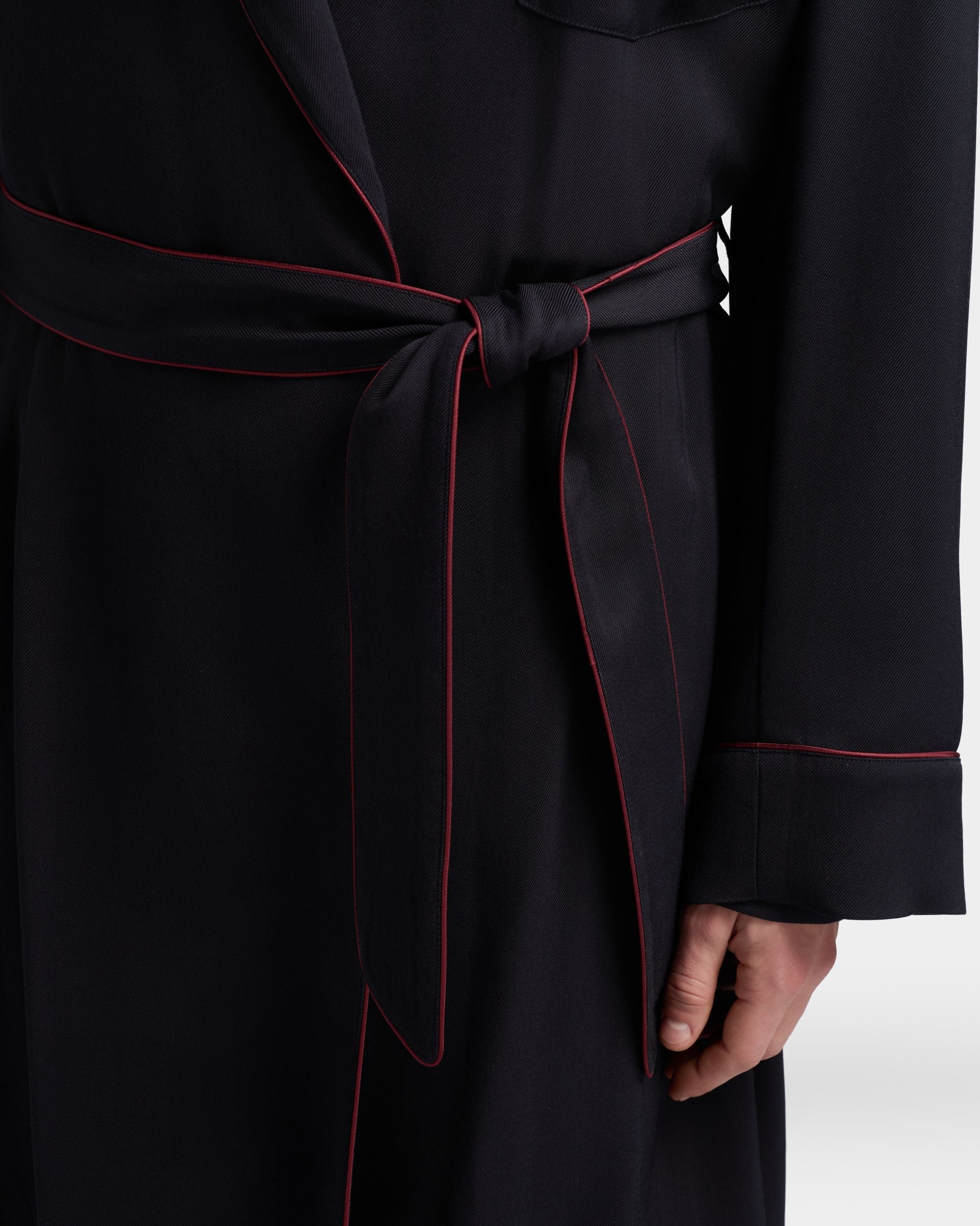 Bally Global - Christmas Capsule Robe in Navy Blue Twill - Blue