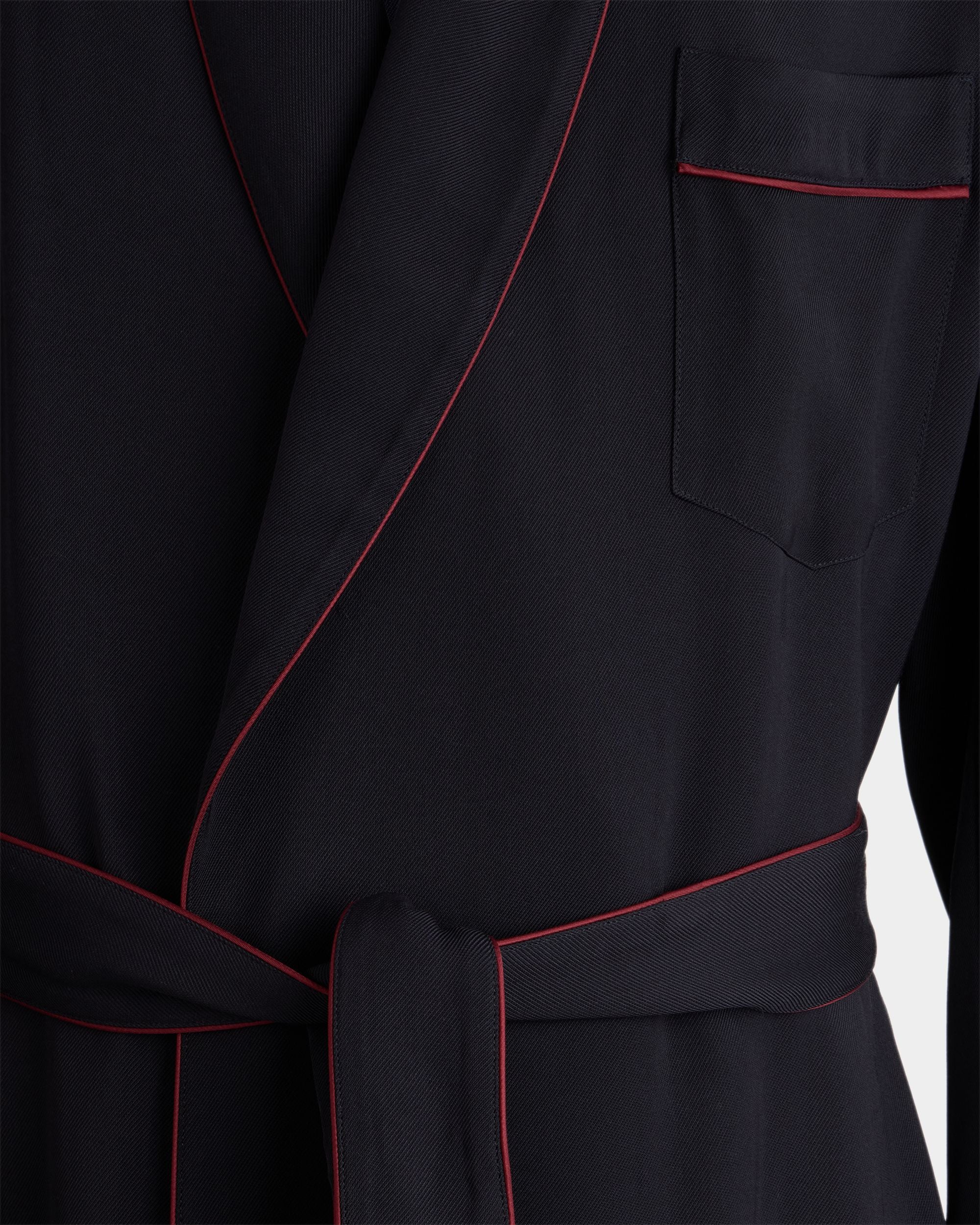 Bally Global - Christmas Capsule Robe in Navy Blue Twill - Blue