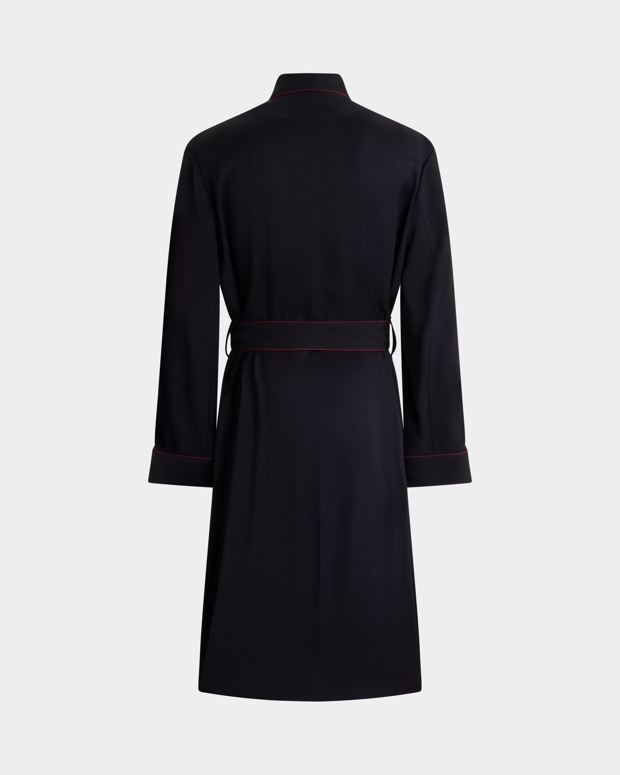 Bally Global - Christmas Capsule Robe in Navy Blue Twill - Blue