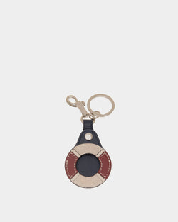 Crossing Keyring in Leather