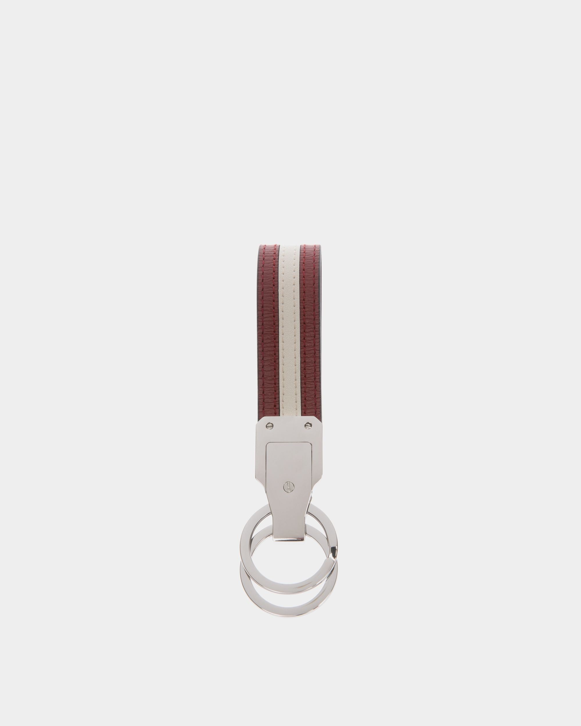 Bally Global - Ribbon Keyring in Red Leather - Red