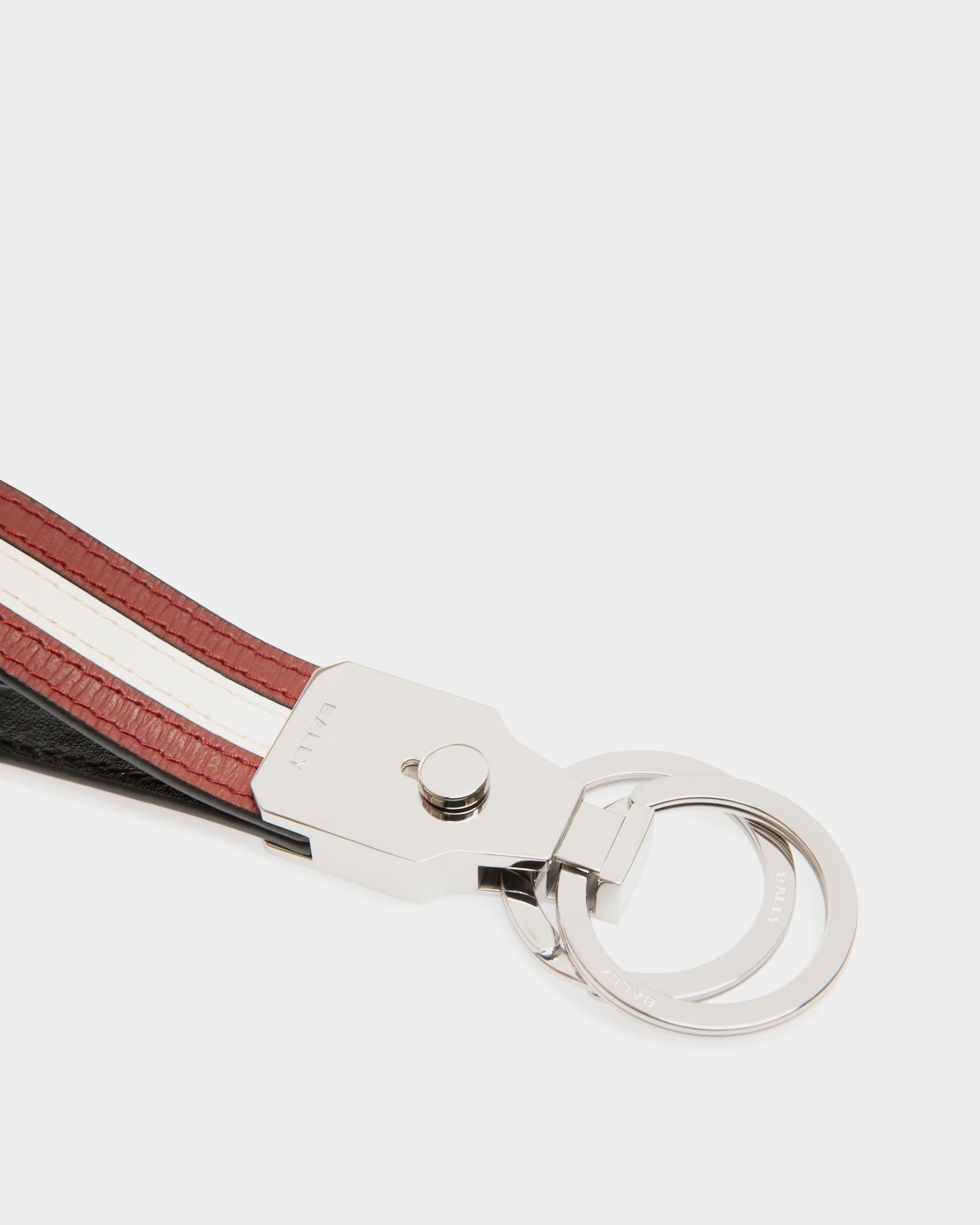 Bally Global - Ribbon Keyring in Red Leather - Red