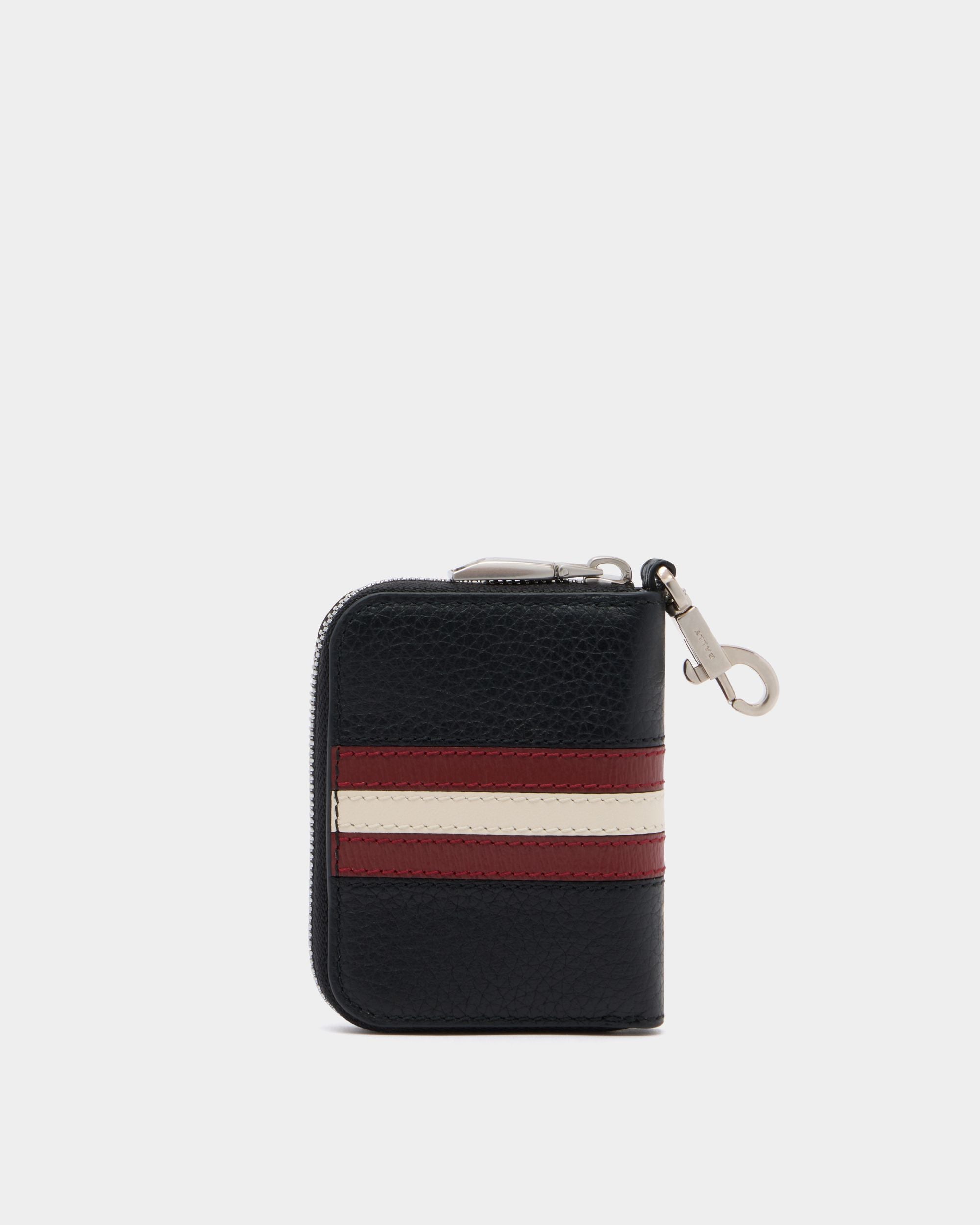 Bally Global - Ribbon Schlüsseletui Aus Genarbtem Leder In Schwarz - Schwarz